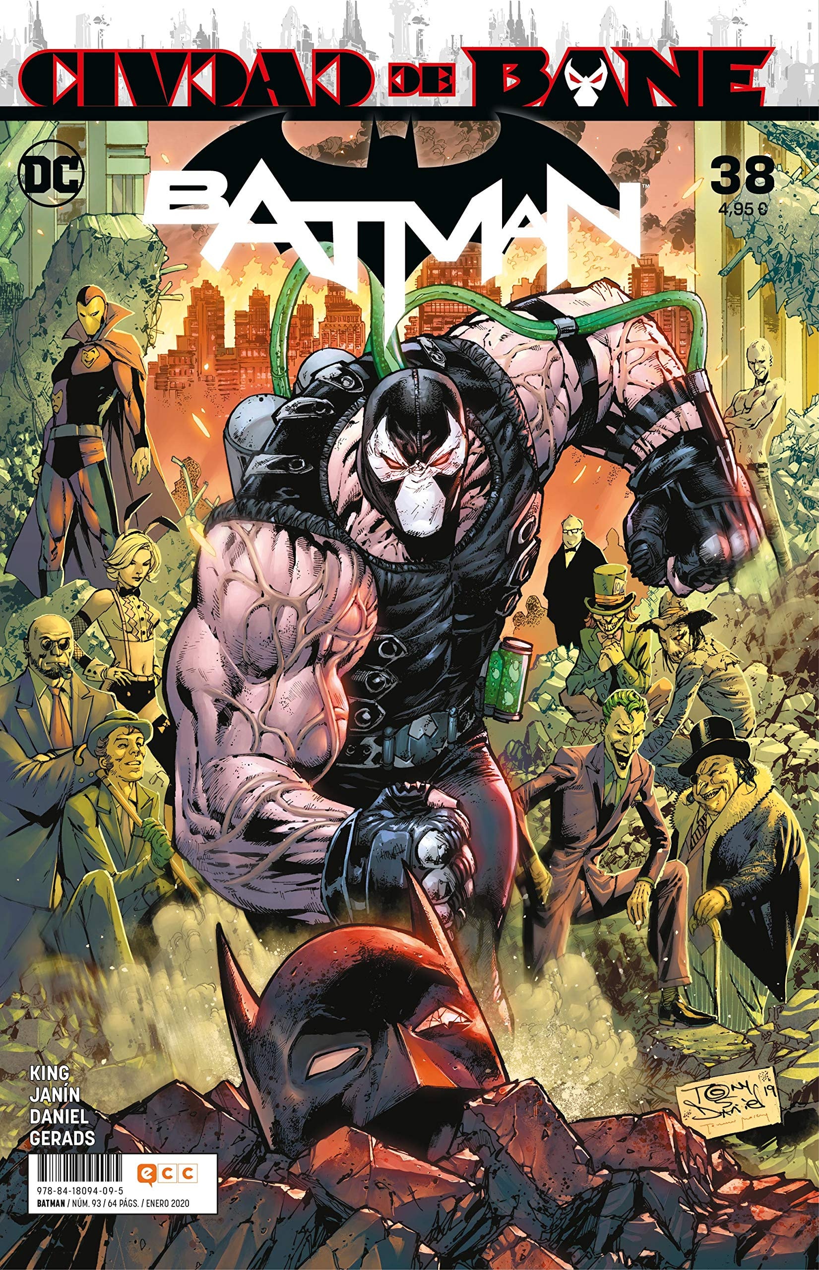 Batman: Renacimiento #38 cover