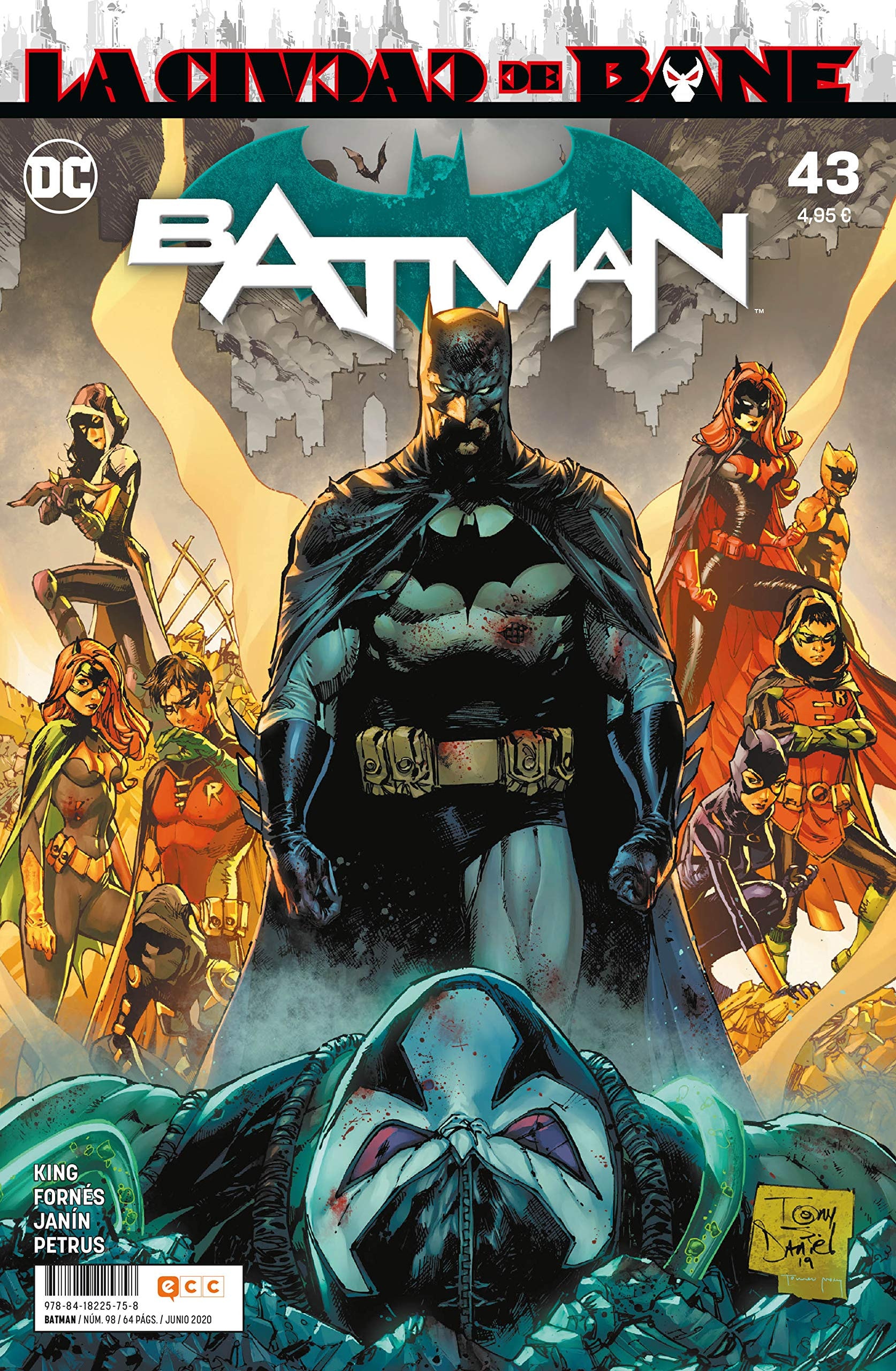 Batman: Renacimiento #43 cover