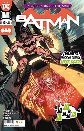 Batman: Renacimiento #53 cover