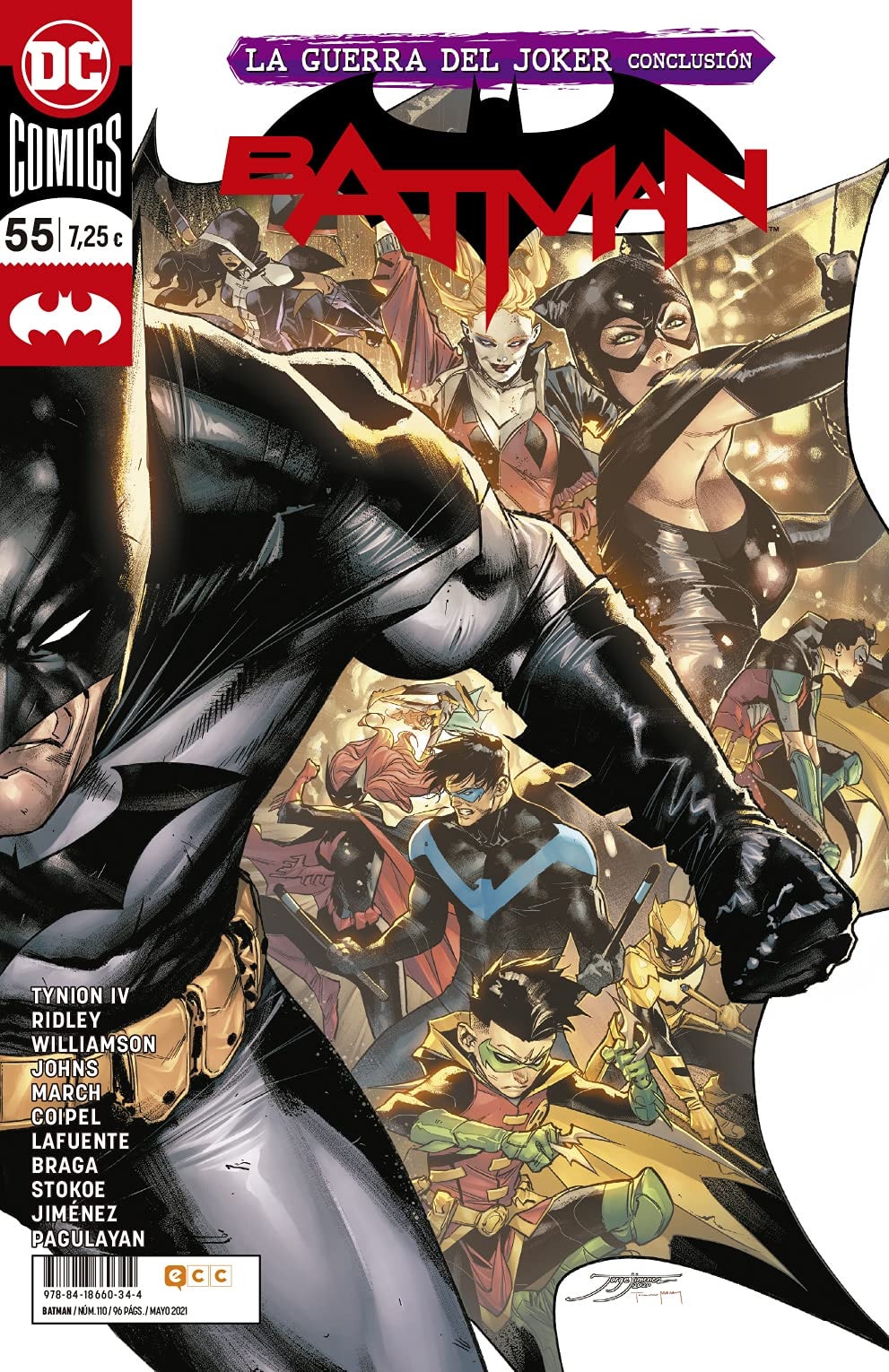 Batman: Renacimiento #55 cover