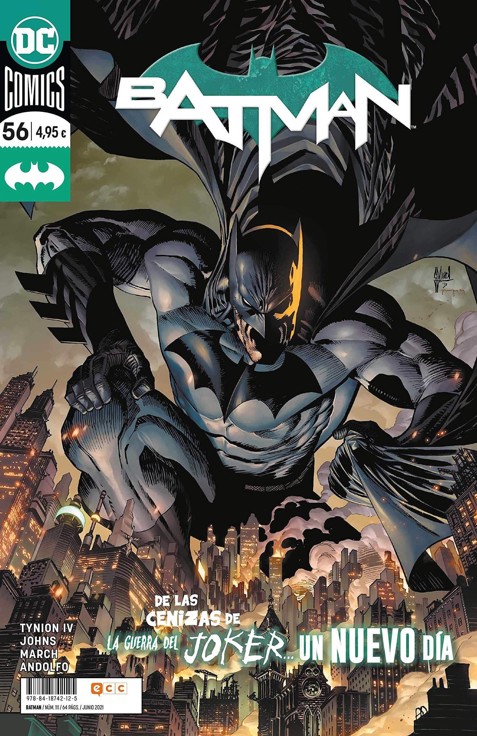 Batman: Renacimiento #56 cover