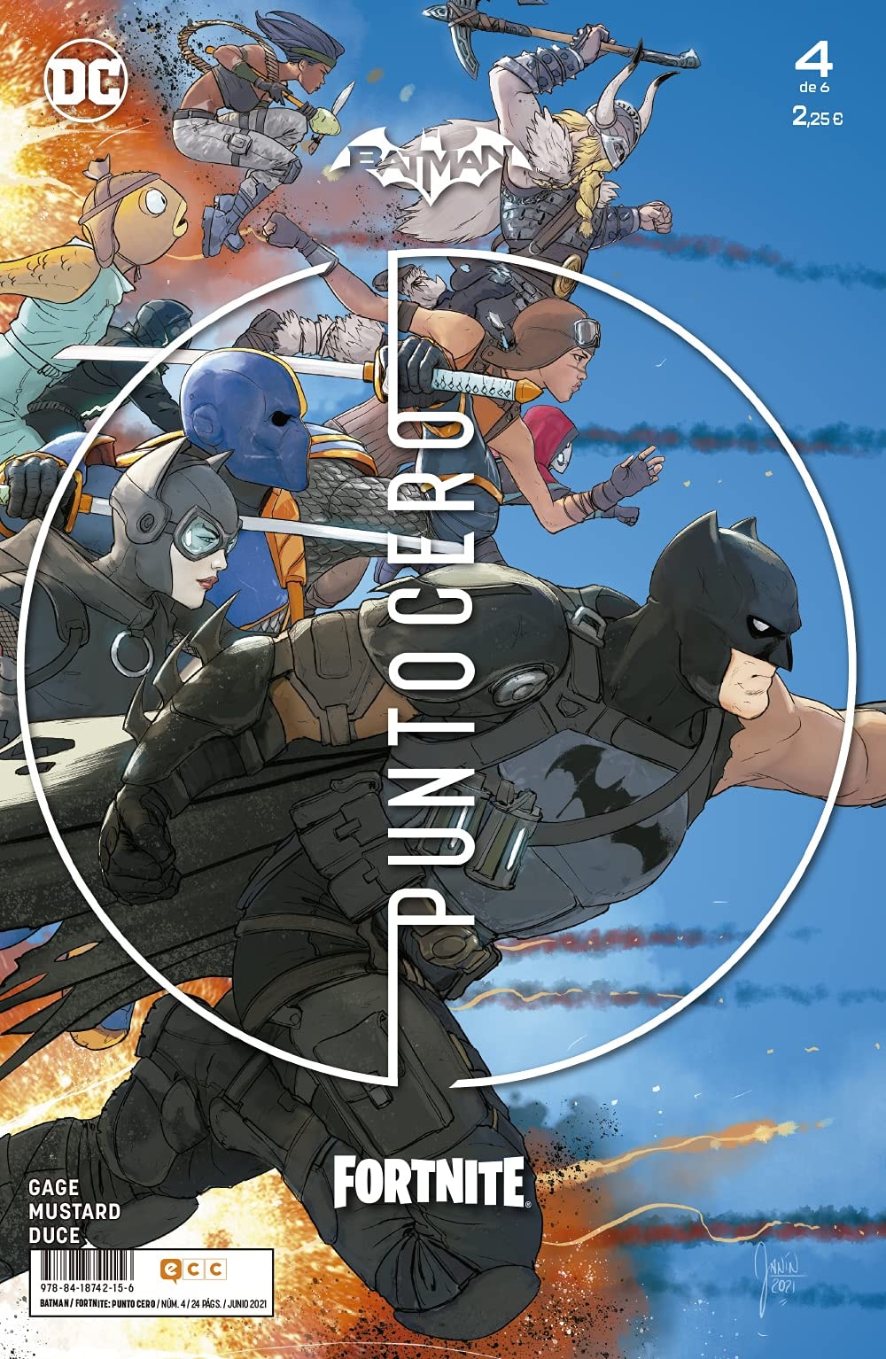 Batman / Fortnite: Punto cero #4 cover