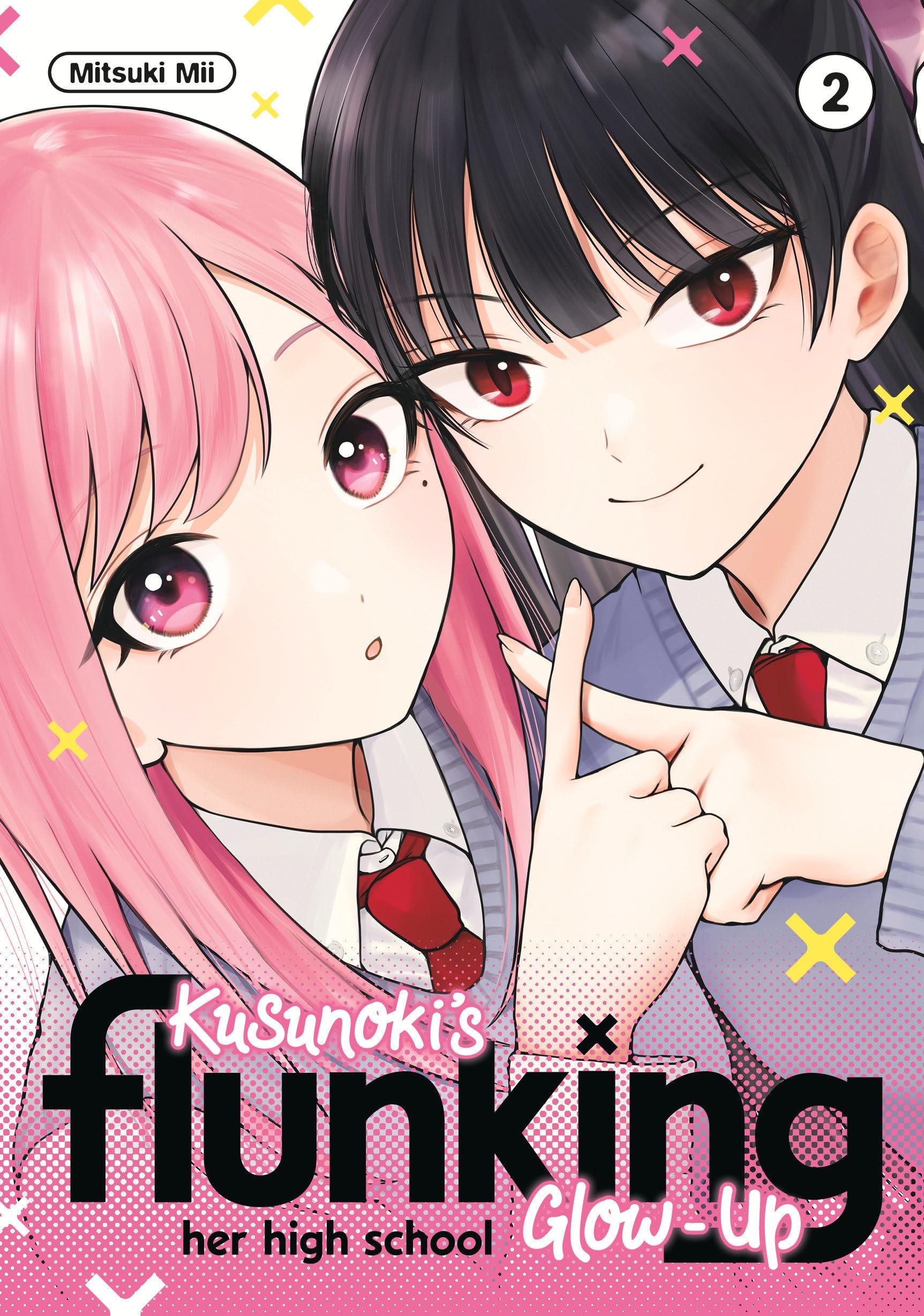 Kusunoki's Flunking Her High School Glow-Up #2 cover