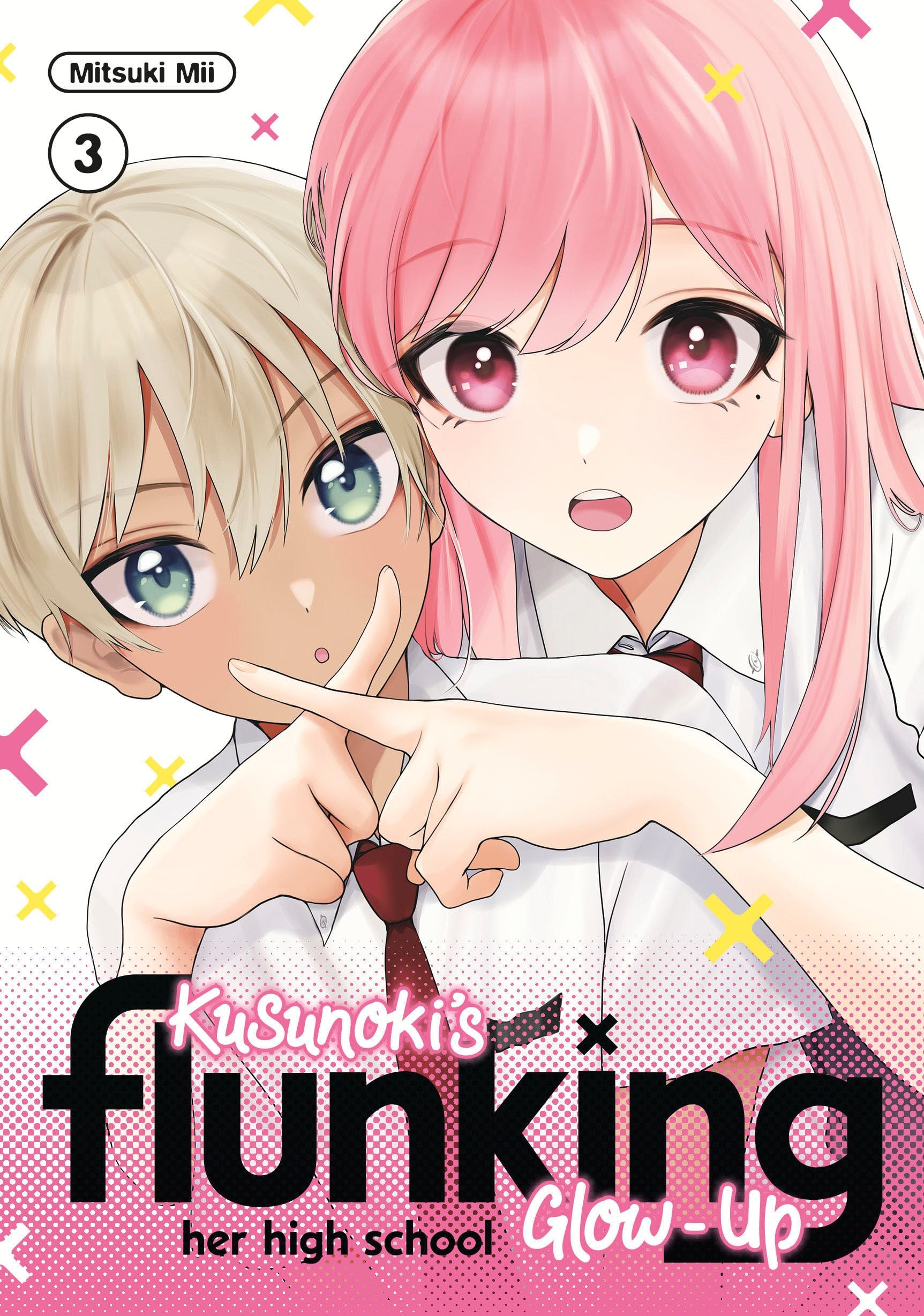 Kusunoki's Flunking Her High School Glow-Up #3 cover