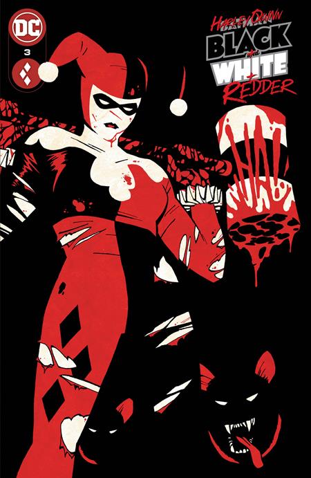 Harley Quinn: Black + White + Redder #3 cover