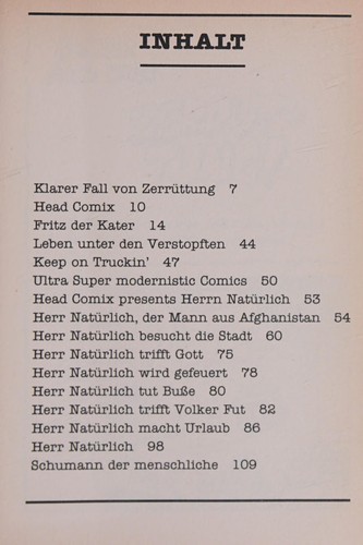 R. Crumb's Head Comix #[nn]
