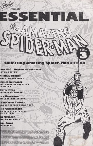 The Essential Spider-Man #3 cover