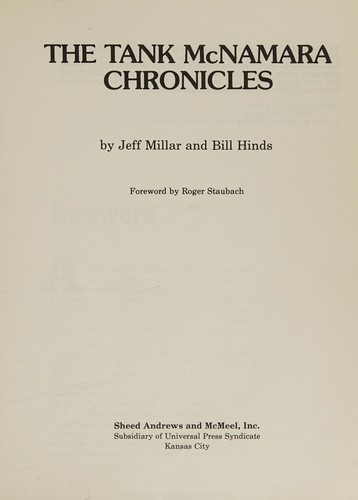 The Tank McNamara Chronicles #[nn]