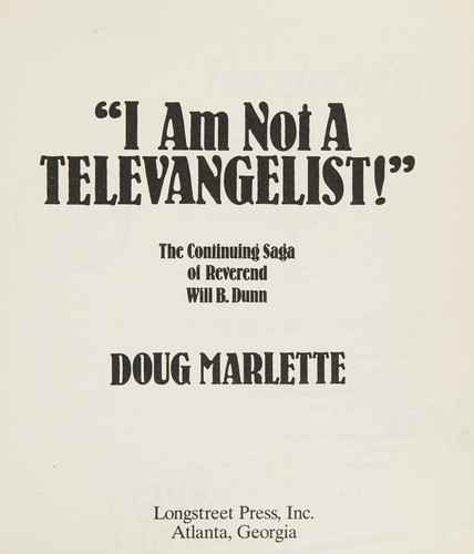 I Am Not a Televangelist! (Kudzu)