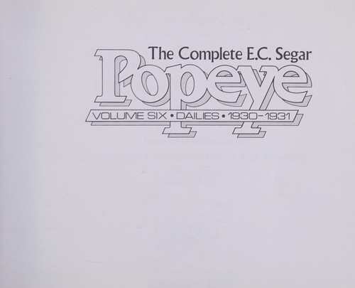 The Complete E.C. Segar Popeye #2