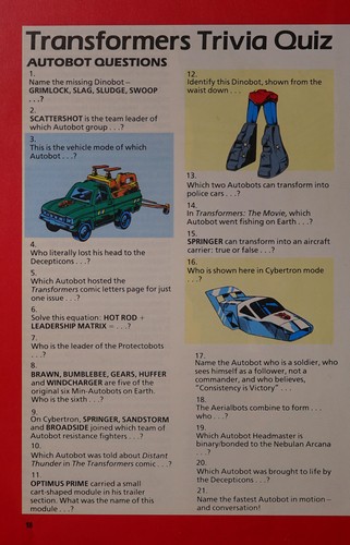The Transformers Annual #1987