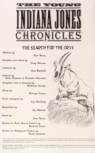 Disney's Cartoon Tales: The Young Indiana Jones Chronicles #2