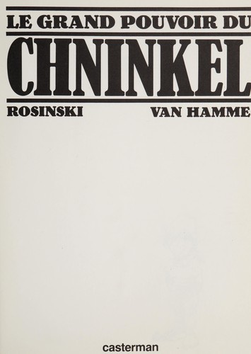 Le grand pouvoir du Chninkel #[nn] cover