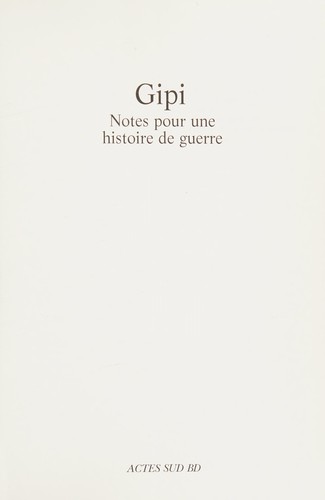 Notes pour une histoire de guerre #[nn] cover