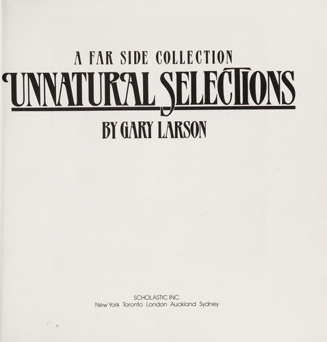 Unnatural Selections #[nn] cover