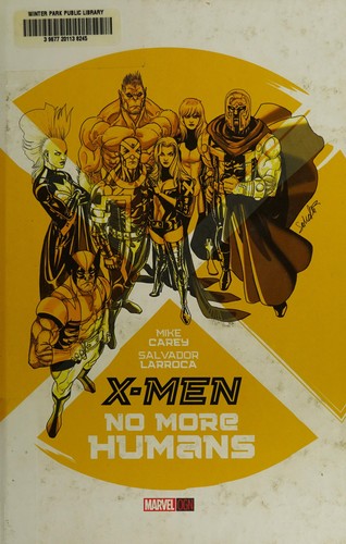 X-Men: No More Humans #[nn] cover