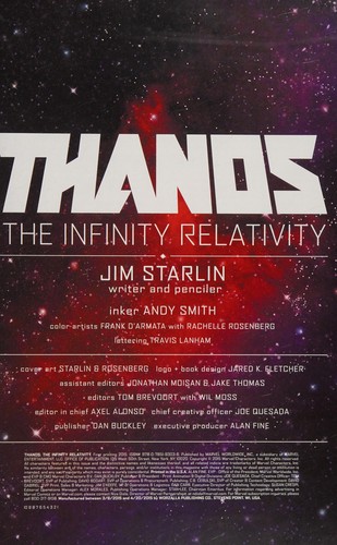 Thanos: The Infinity Relativity #[nn] cover