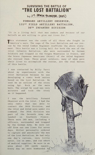 Sgt. Rock: The Lost Battalion #[nn] cover