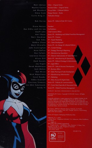 Harley Quinn: Vengeance Unlimited #[nn] cover