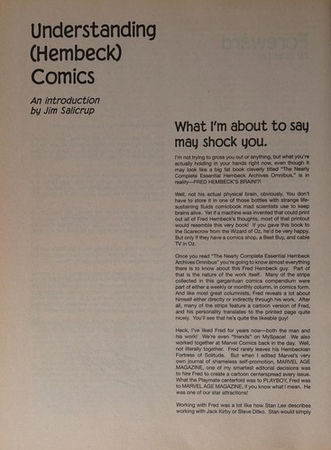 The Nearly Complete Essential Hembeck Archives Omnibus #[nn] cover