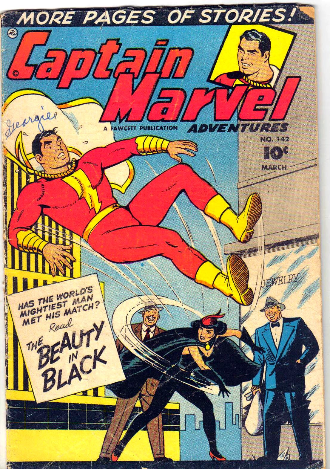Captain Marvel Adventures #142 cover