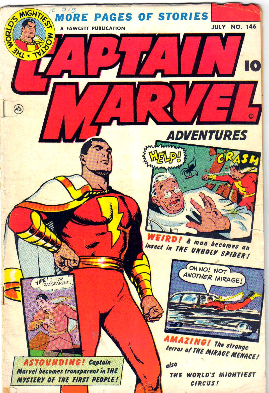 Captain Marvel Adventures #146 cover