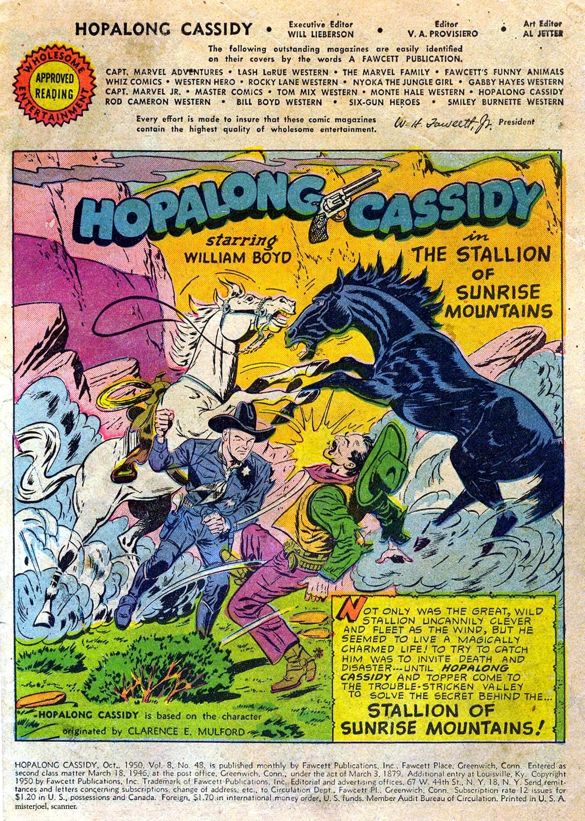 Hopalong Cassidy #48 cover