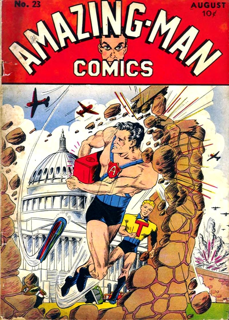 Amazing Man Comics #23 cover