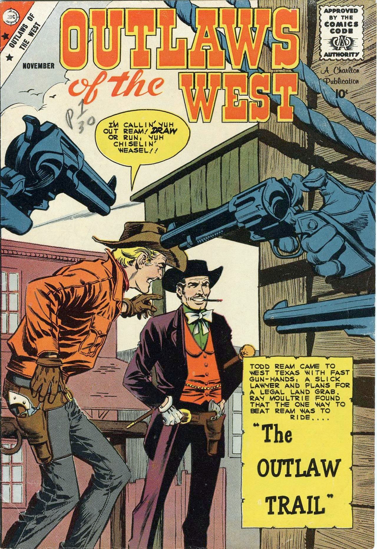 Outlaws of the West #22 cover