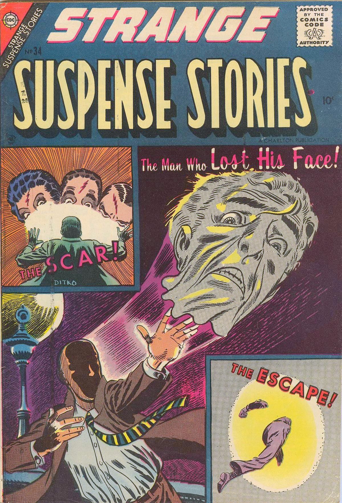 Strange Suspense Stories #34 cover