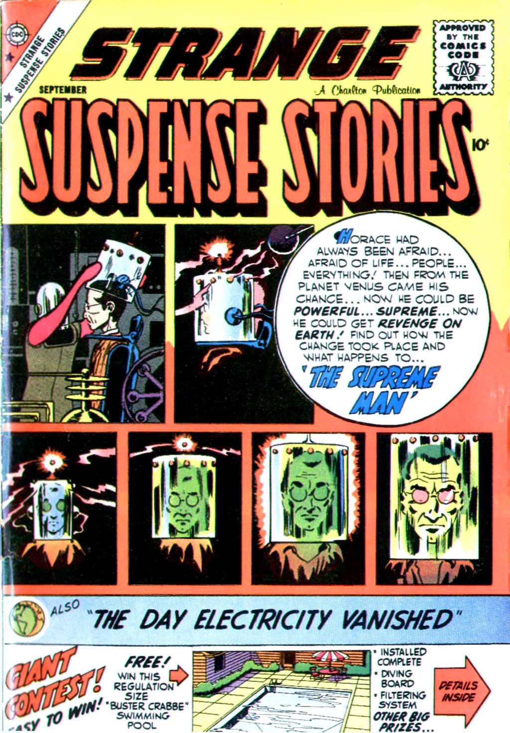 Strange Suspense Stories #43 cover