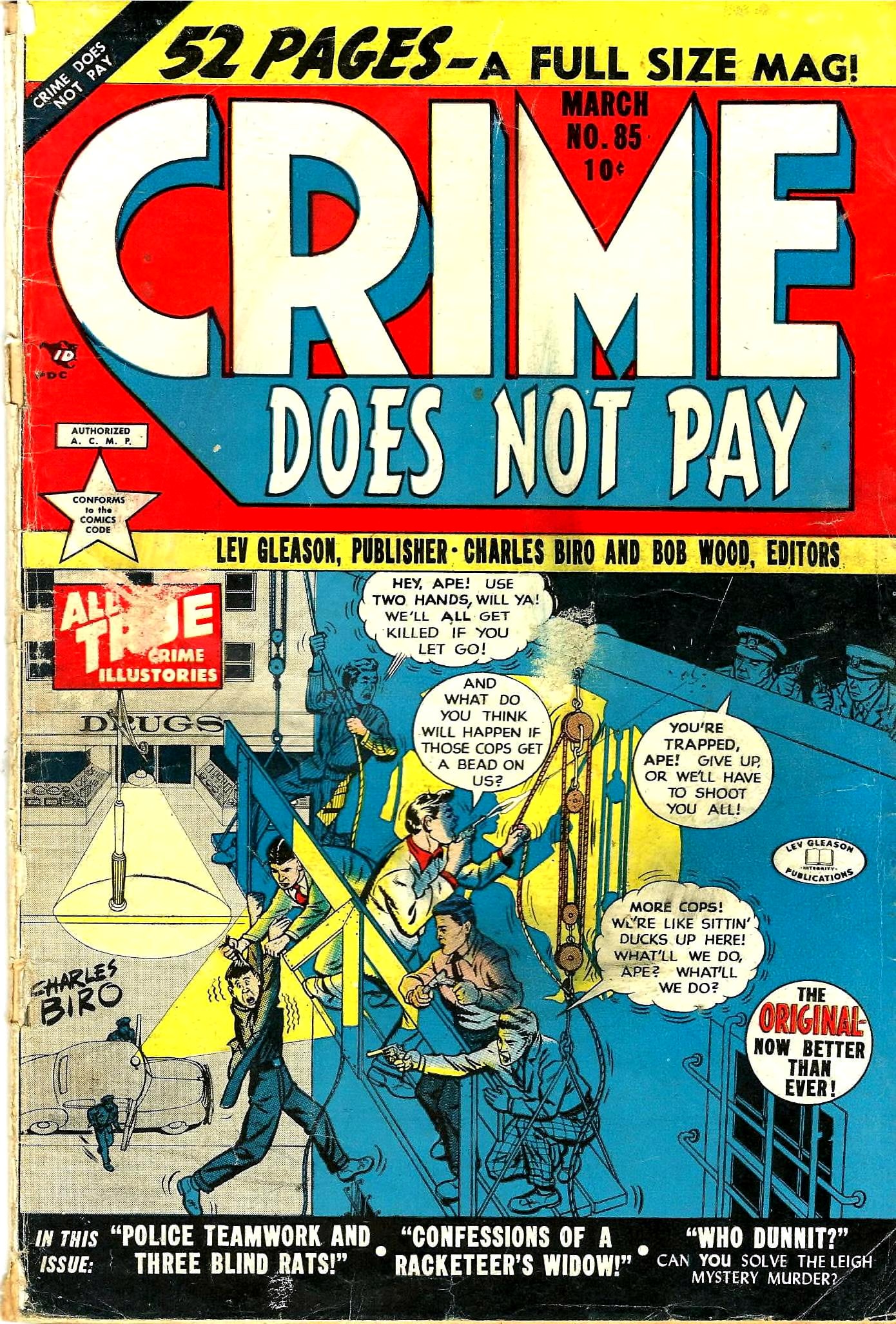 Crime Does Not Pay #85 cover