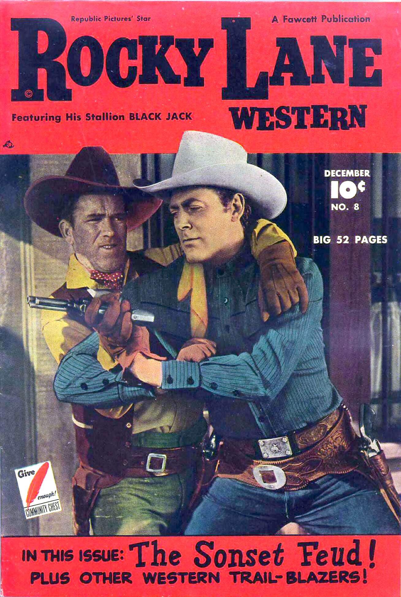 Rocky Lane Western #8 cover