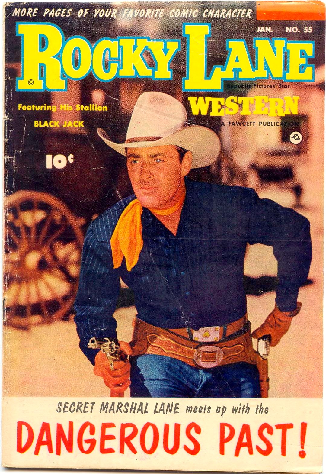 Rocky Lane Western #55 cover
