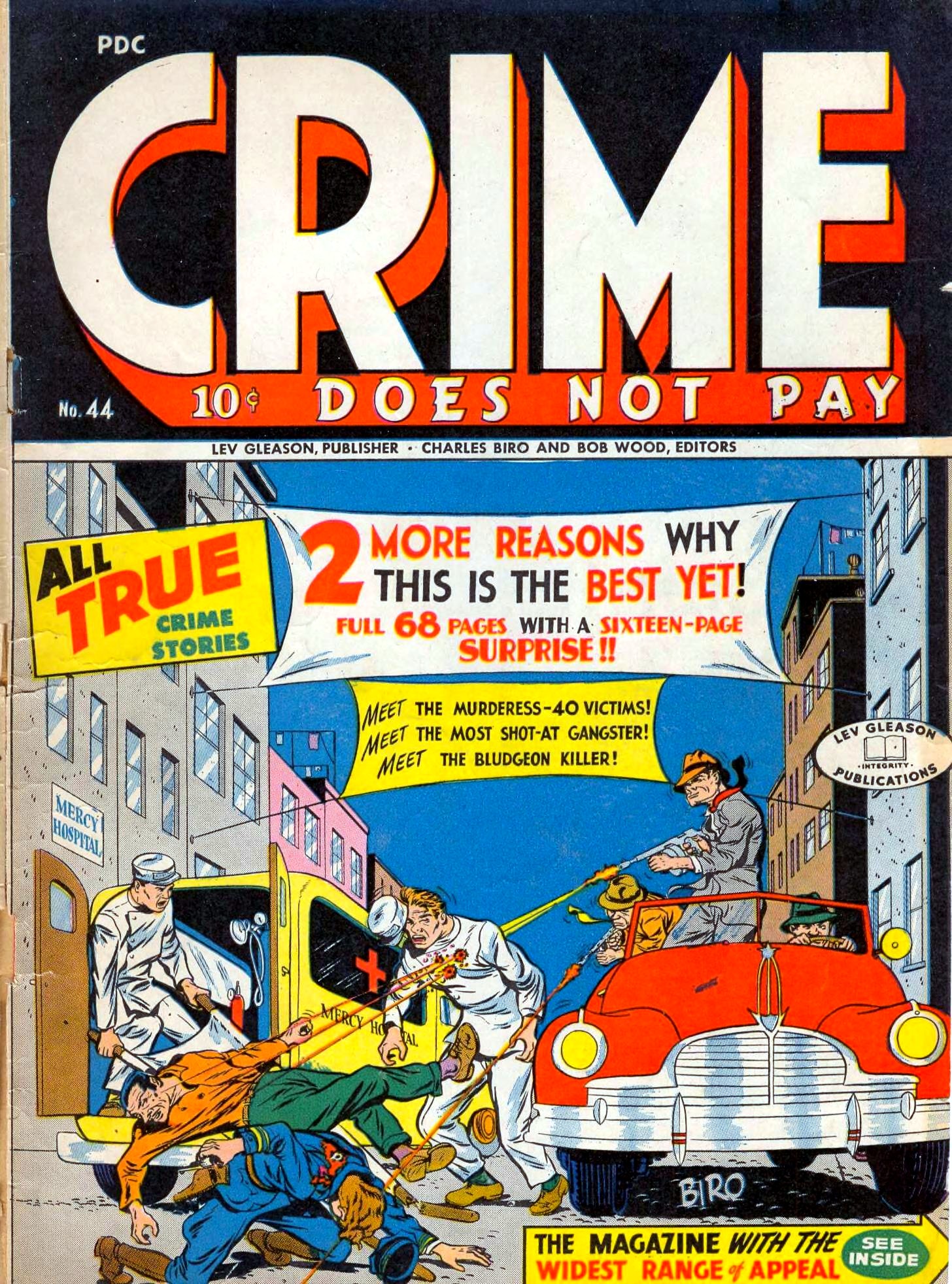 Crime Does Not Pay #44 cover