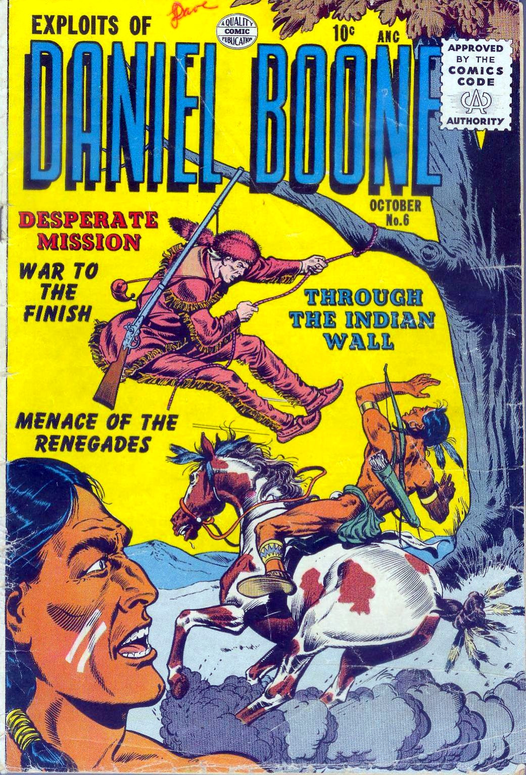 Exploits of Daniel Boone #6 cover