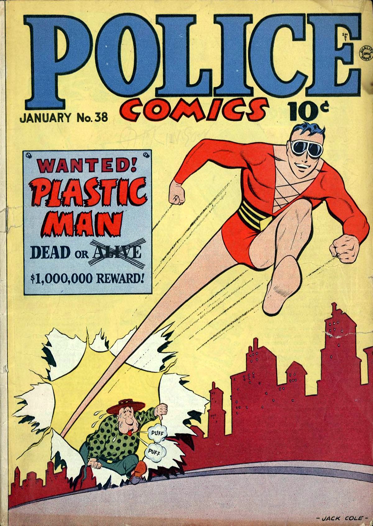 Police Comics #38 cover