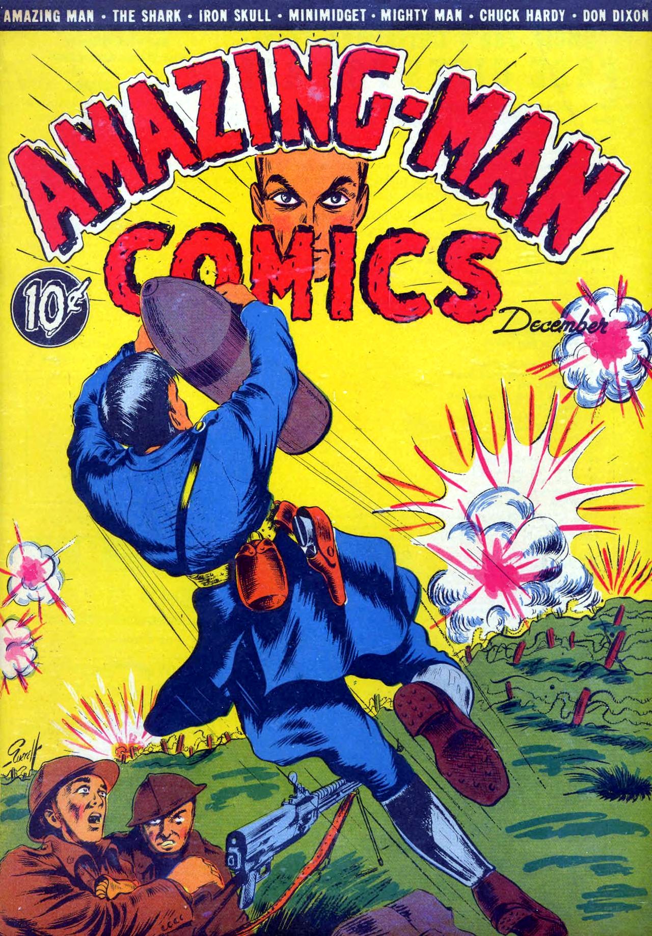 Amazing Man Comics #8 cover