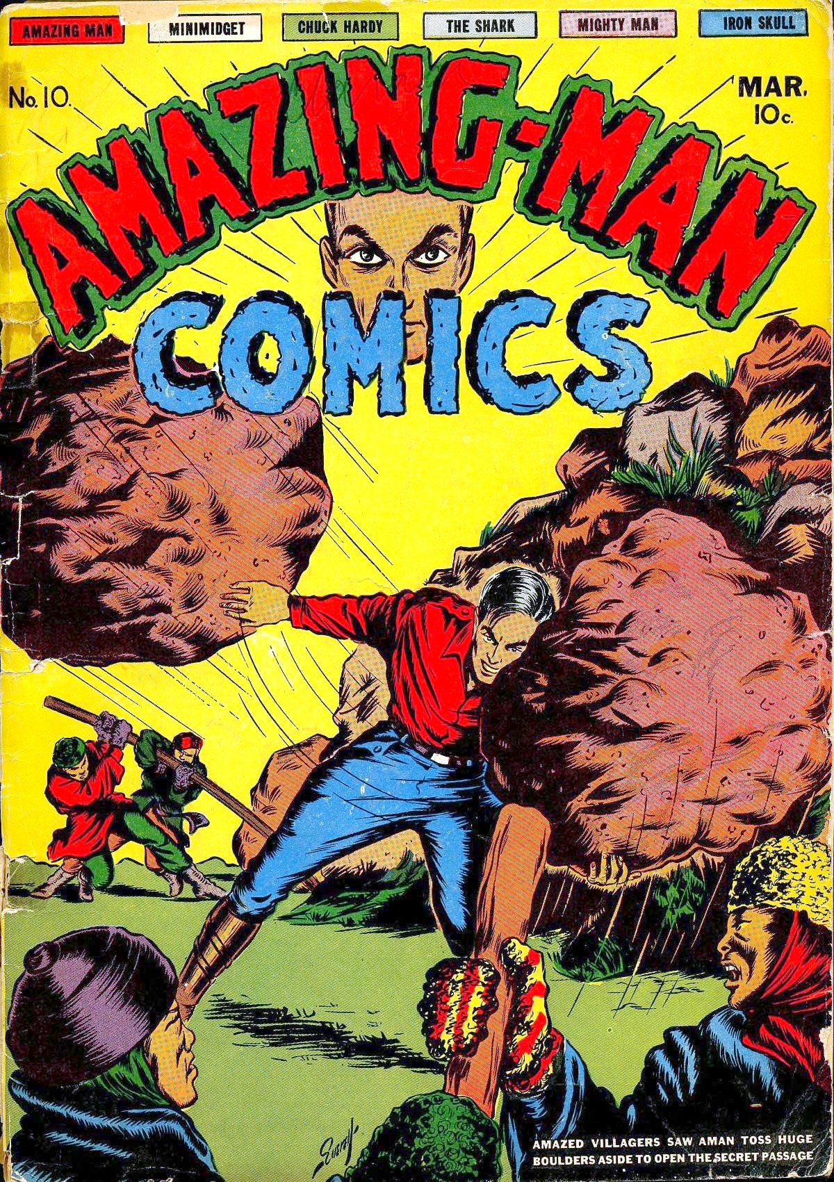 Amazing Man Comics #10 cover