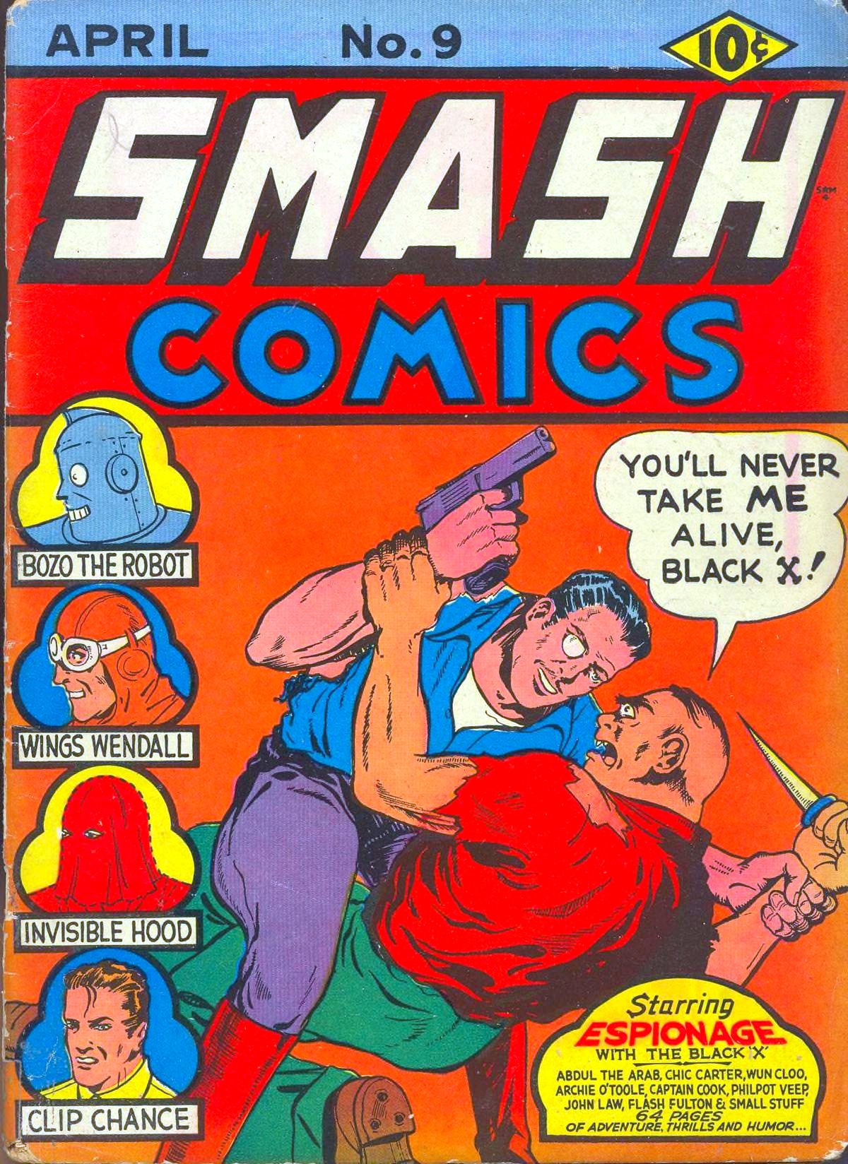 Smash Comics #9 cover