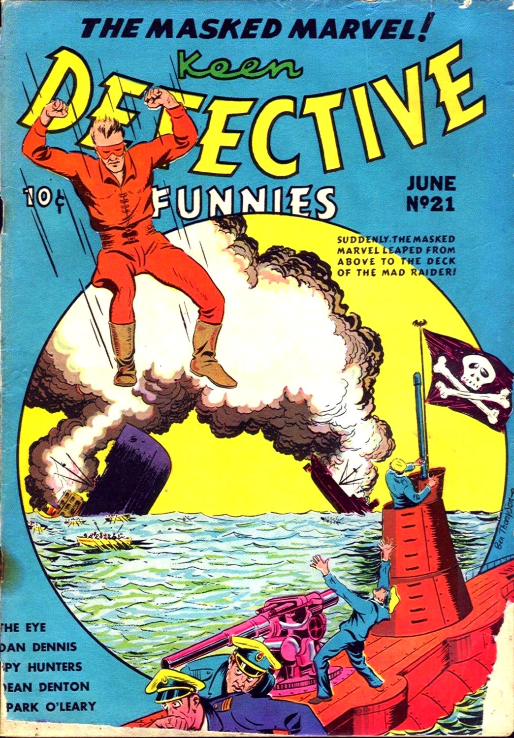 Keen Detective Funnies #21 cover