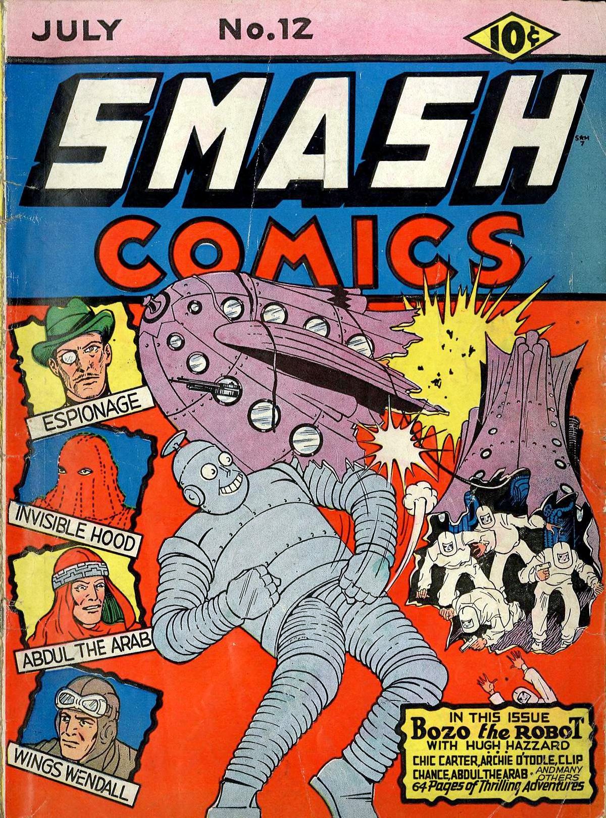 Smash Comics #12 cover