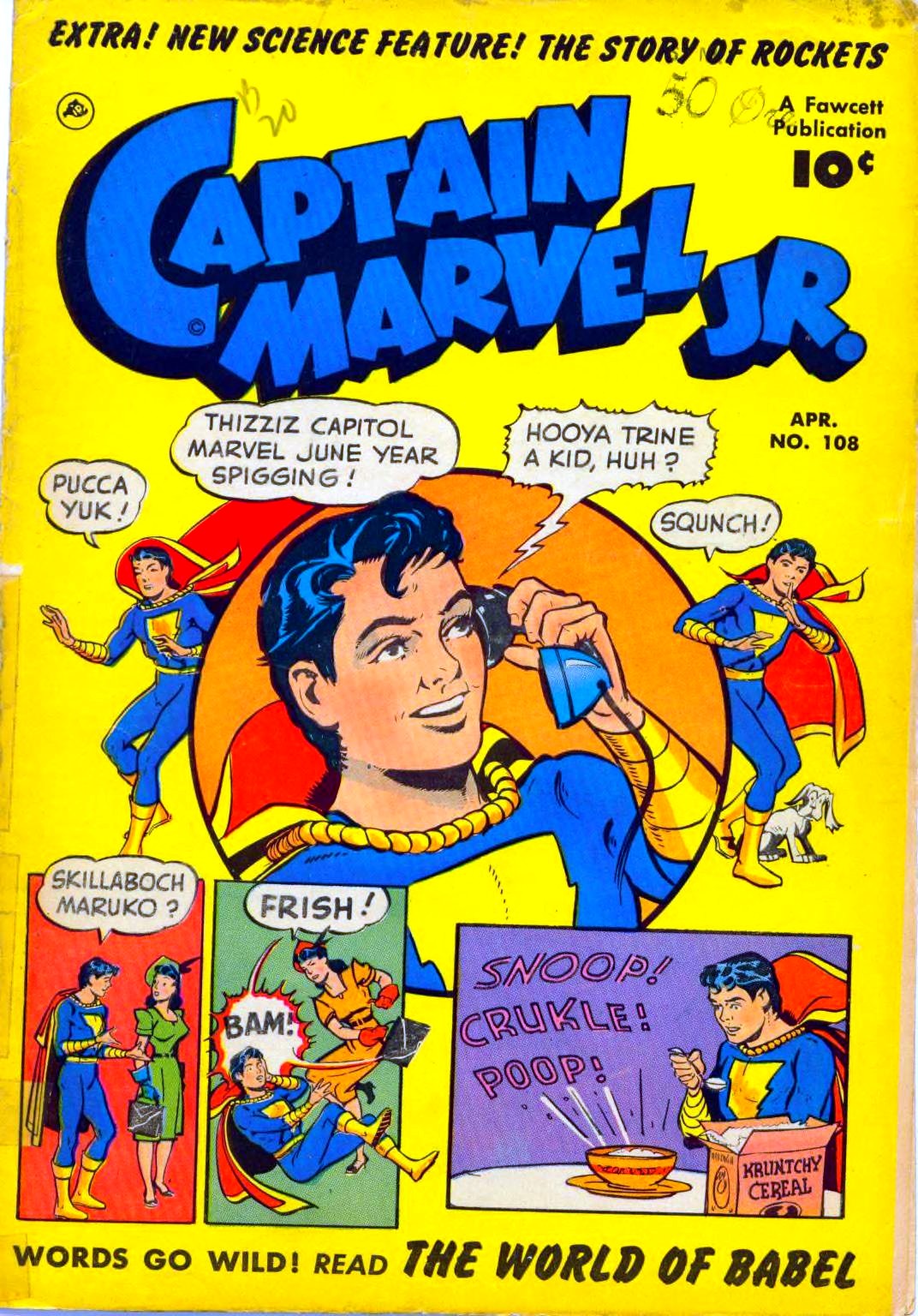 Captain Marvel Jr. #108 cover