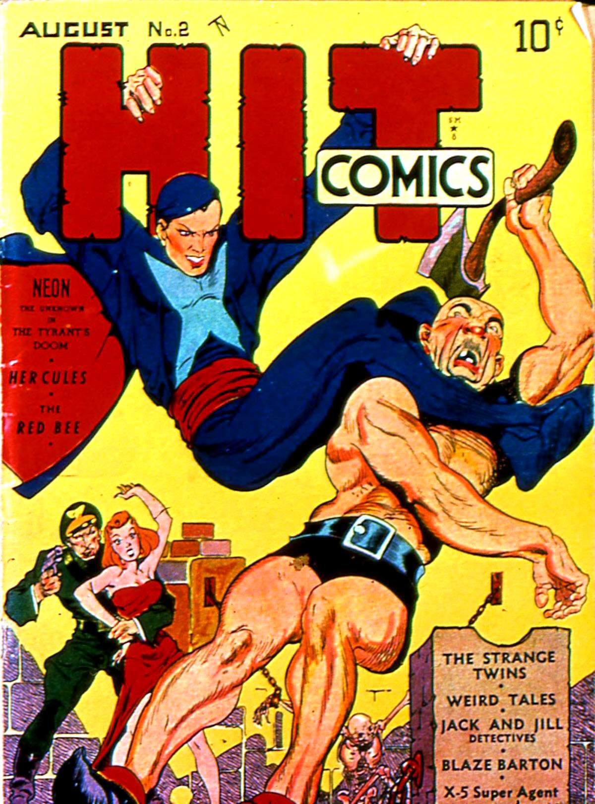 Hit Comics #2 cover