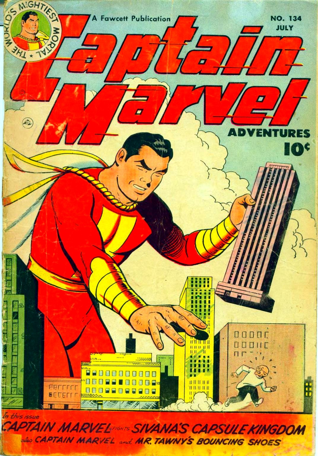 Captain Marvel Adventures #134 cover