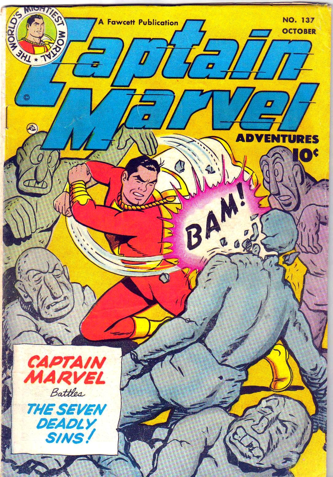 Captain Marvel Adventures #137 cover