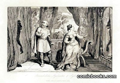 Scene from Count Robert of Paris by Cruikshank, George