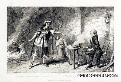 Scene from Guy Mannering by Cruikshank, George