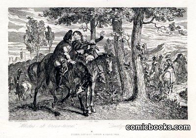 Scene from Old Mortality by Cruikshank, George