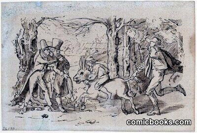 Der Bauer und der Esel by #Moritz_von_Schwind_Künstler_in